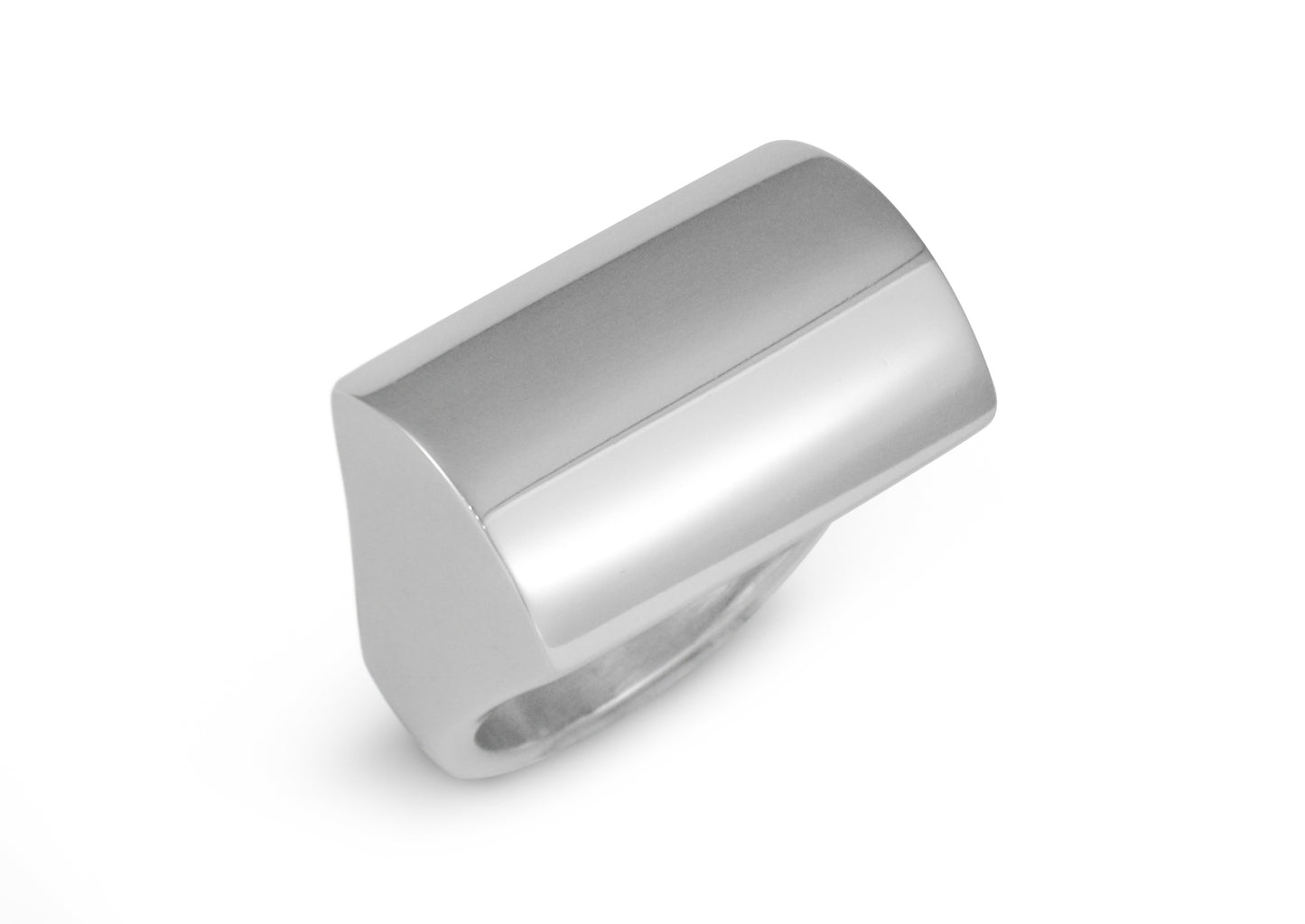 Rectangle Dome Ring, Sterling Silver