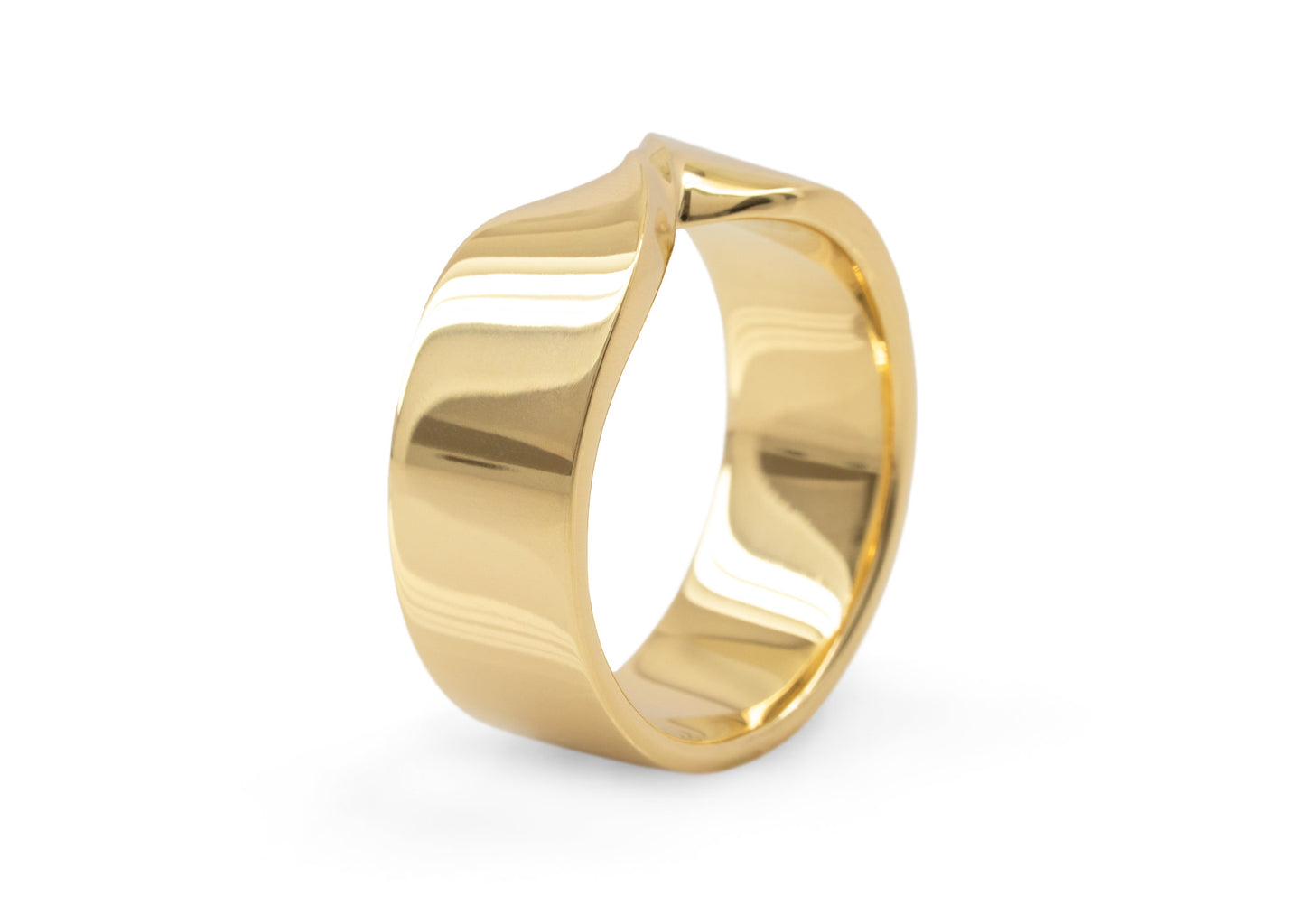 Custom Twist Ring, Yellow Gold