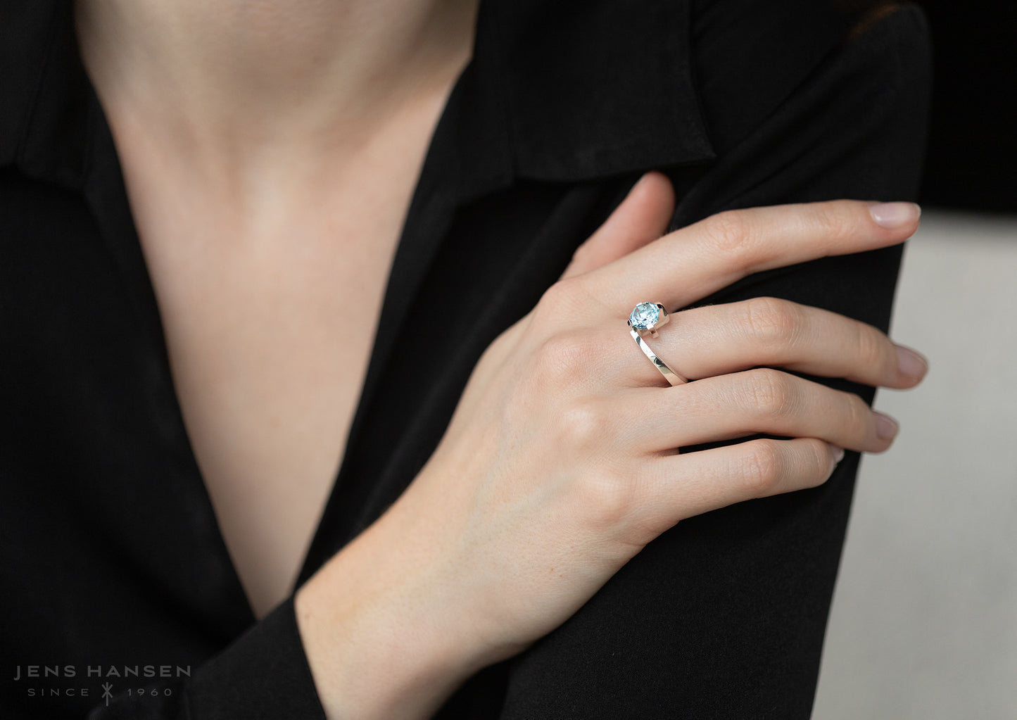 JW435 Optix cut Gemstone Ring, Sterling Silver