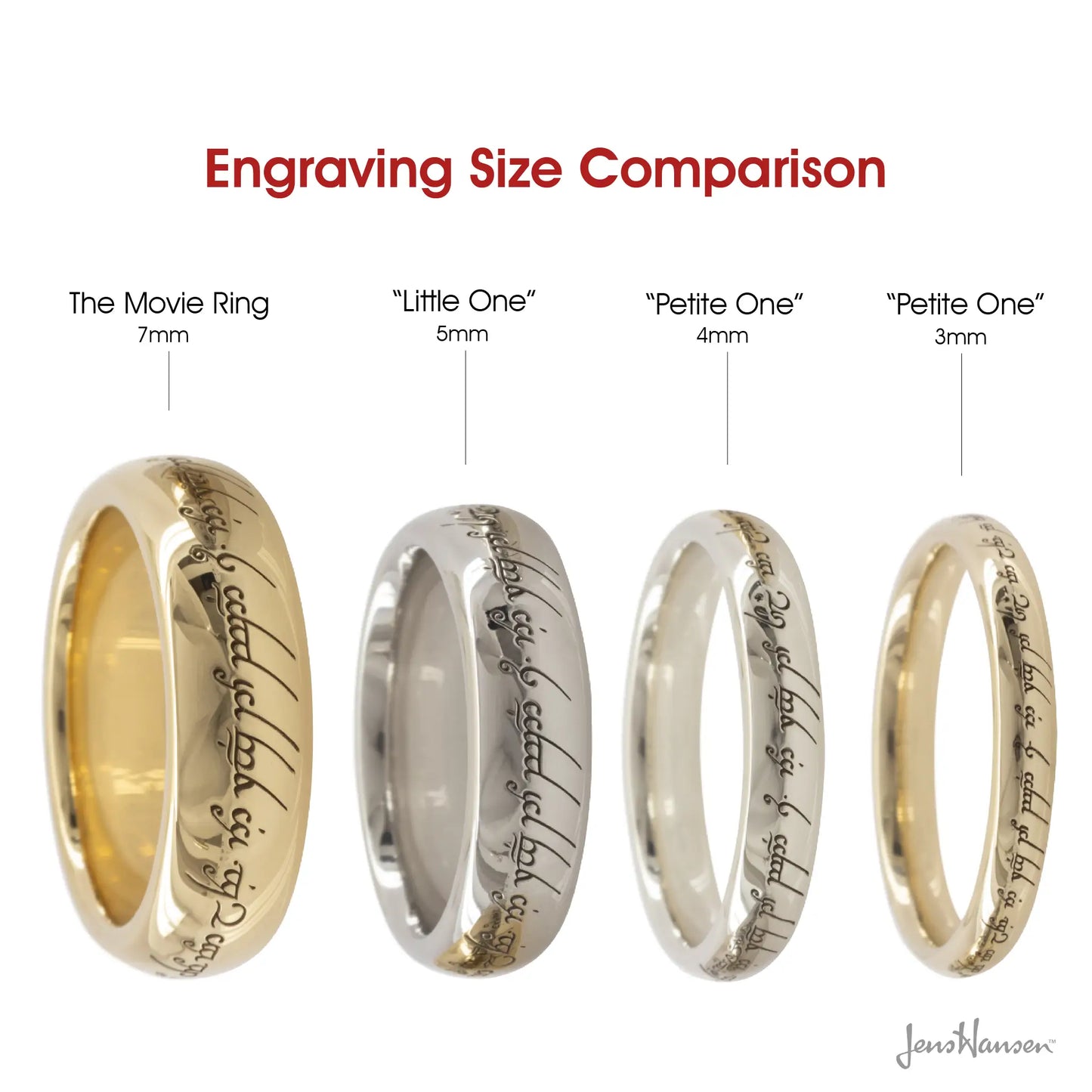 Petite Elvish Love Ring White Gold and Platinum