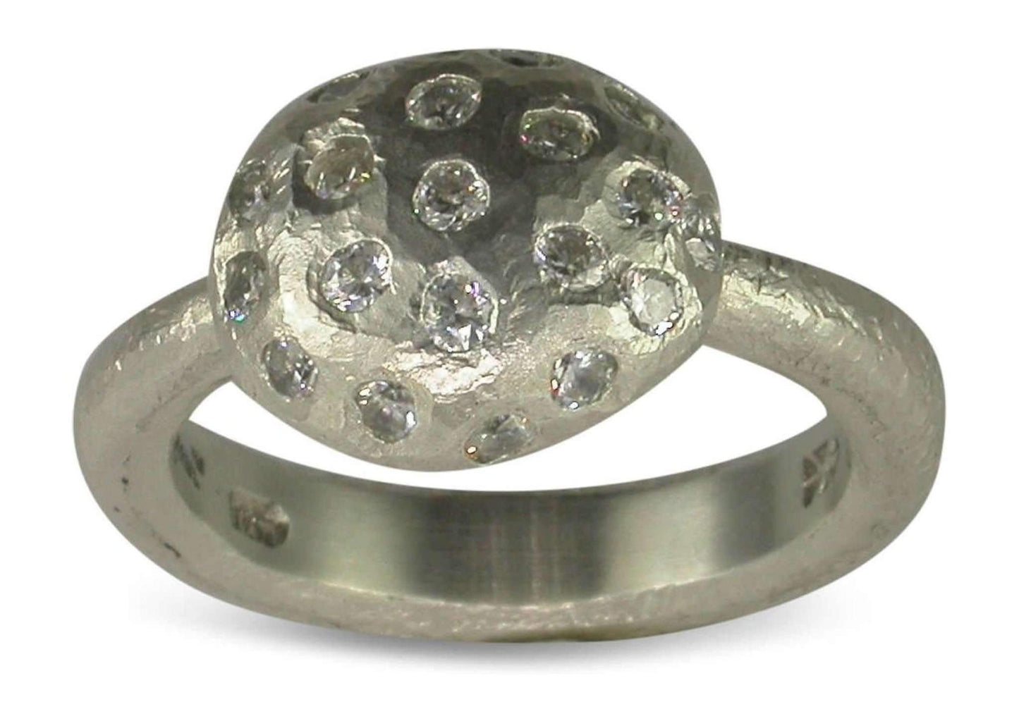 Palladium Ring with Diamonds - Jens Hansen - 2