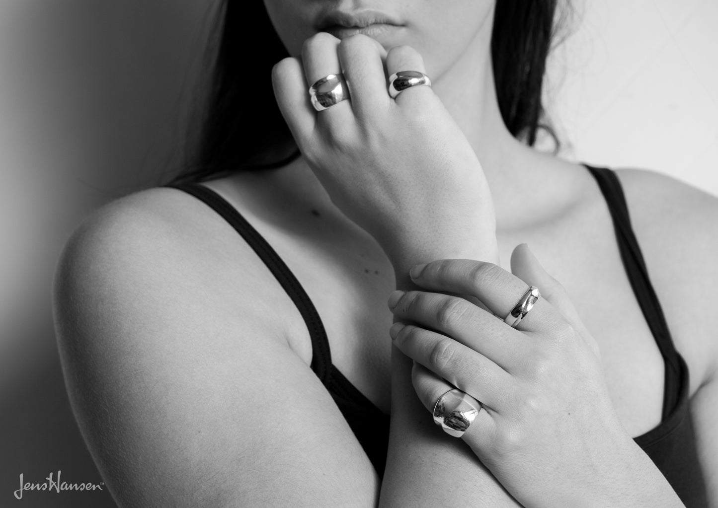 Wide Domed Wave Ring, All Metals