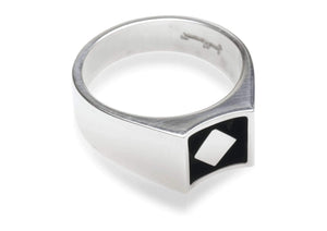 2008 Foundation Release Sterling Silver Oxidised Cut Away Ring   - Jens Hansen - 1