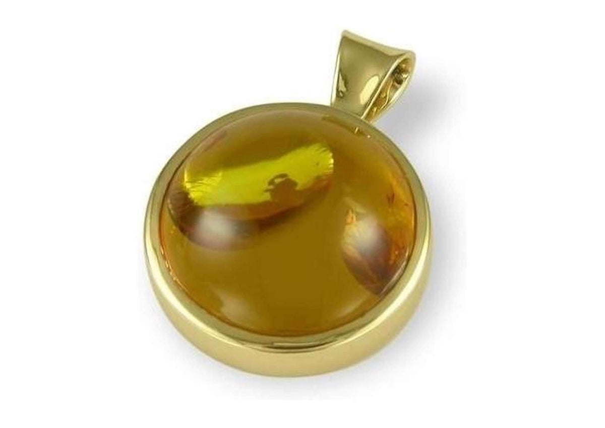 18ct Gold & Amber Pendant - Jens Hansen