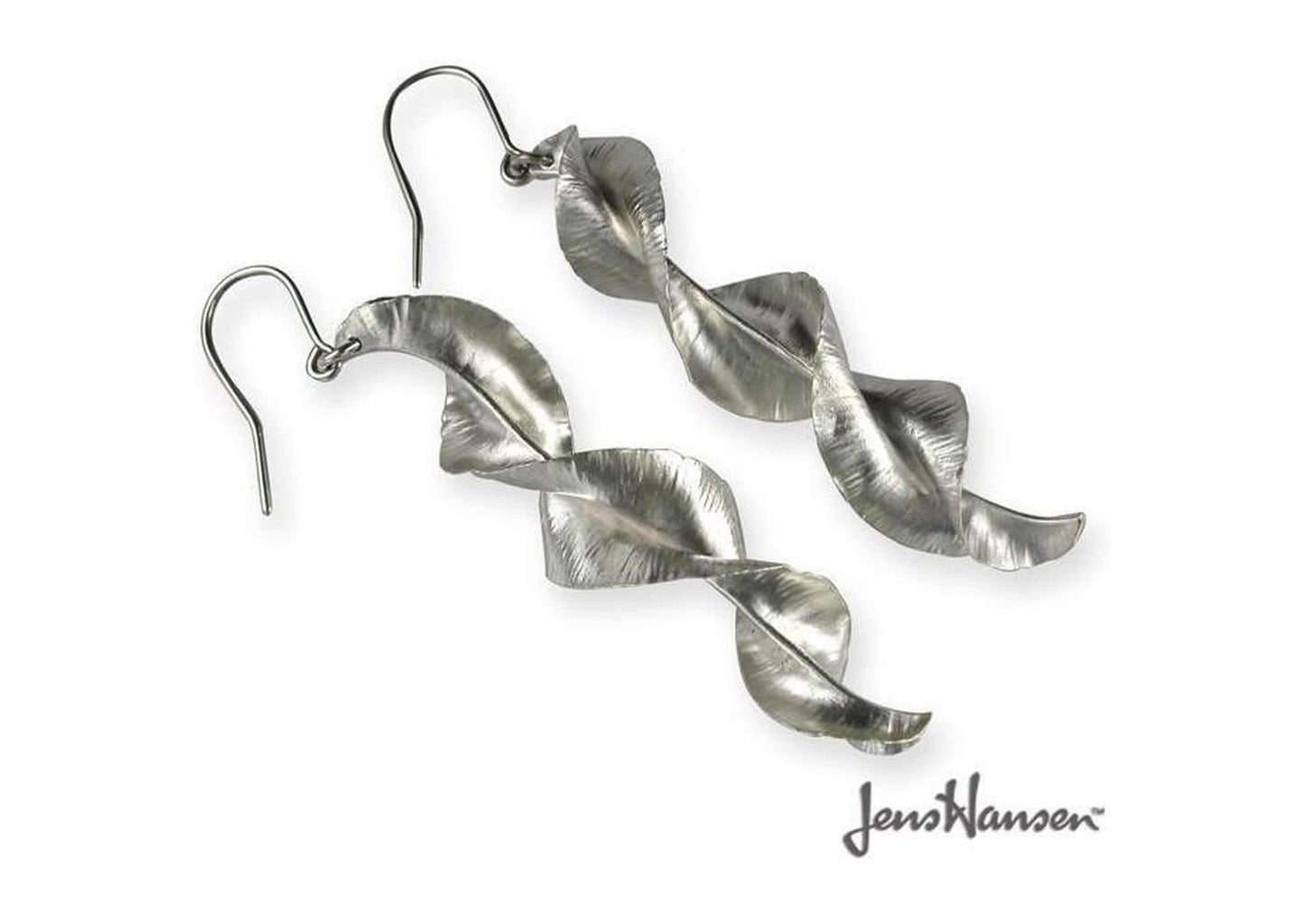 Pure Silver Spring Leaf Earrings - Jens Hansen