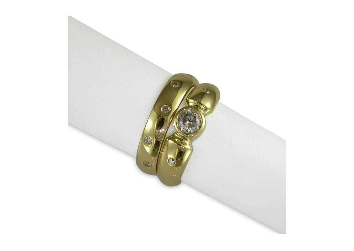 18ct Yellow gold wedding set - Jens Hansen