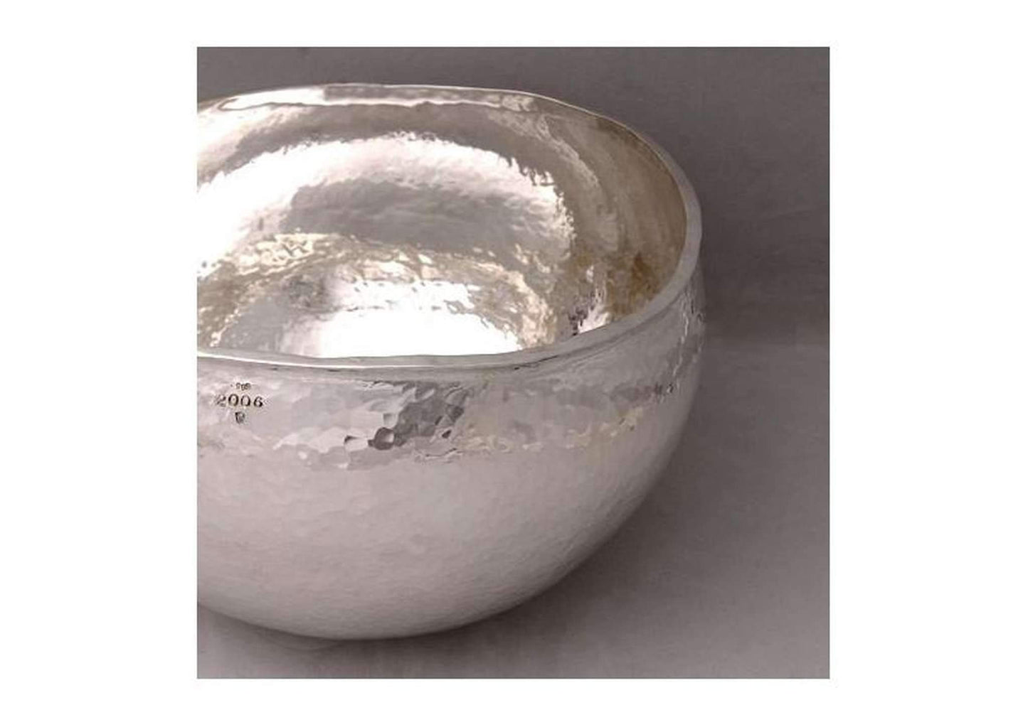 Hand-raised Pure Silver bowl by Thorkild Hansen for Re:Fine 2006 exhibition Wellington, NZ - Jens Hansen