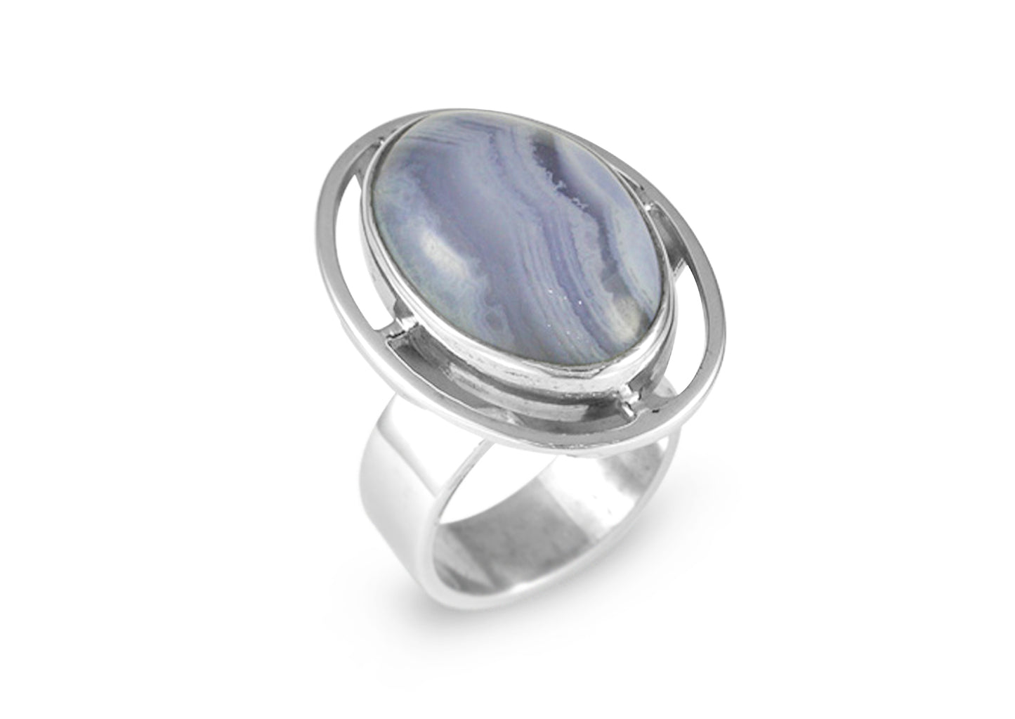 Silver & Chalcedony Ring