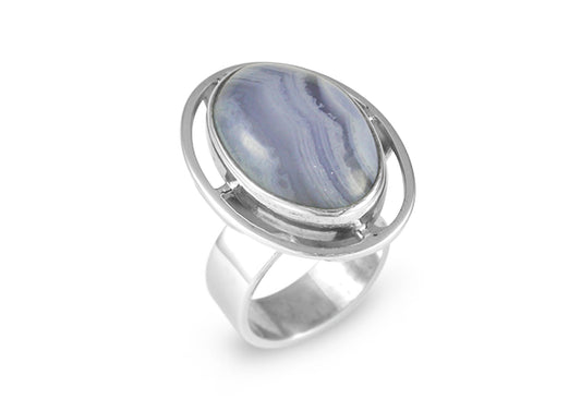 Silver & Chalcedony Ring