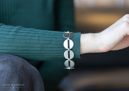 Sterling Silver Disk Bracelet