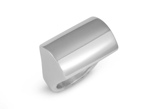 Rectangle Dome Ring, Sterling Silver