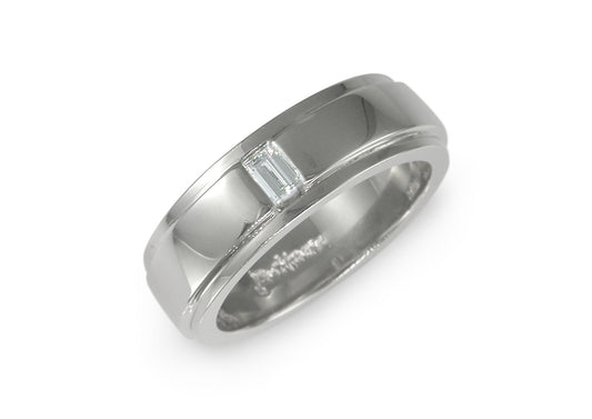 Platinum & Diamond Mens Wedding ring