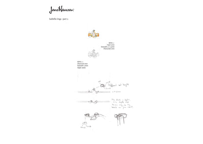 Elvish Fairytale Wedding Set, Red & White Gold