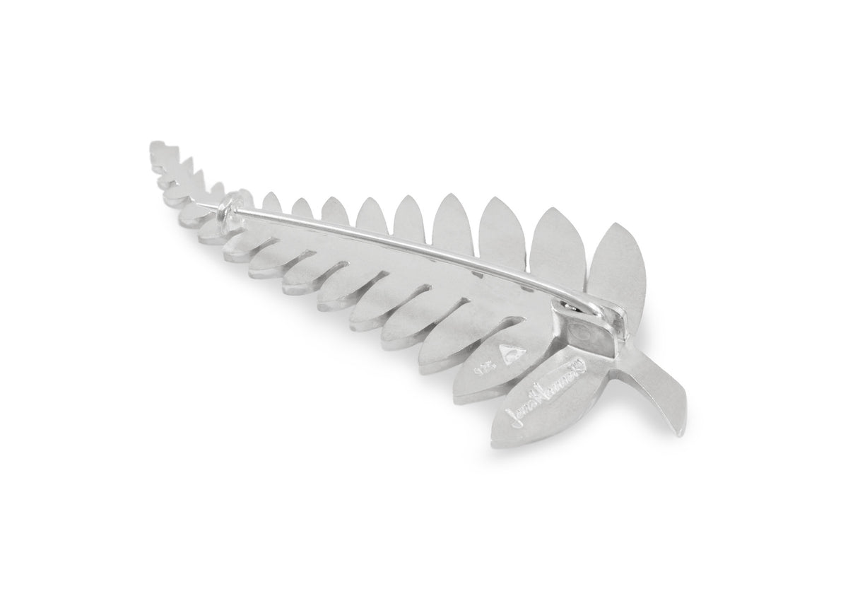 Sterling Silver - Silver Fern Brooch