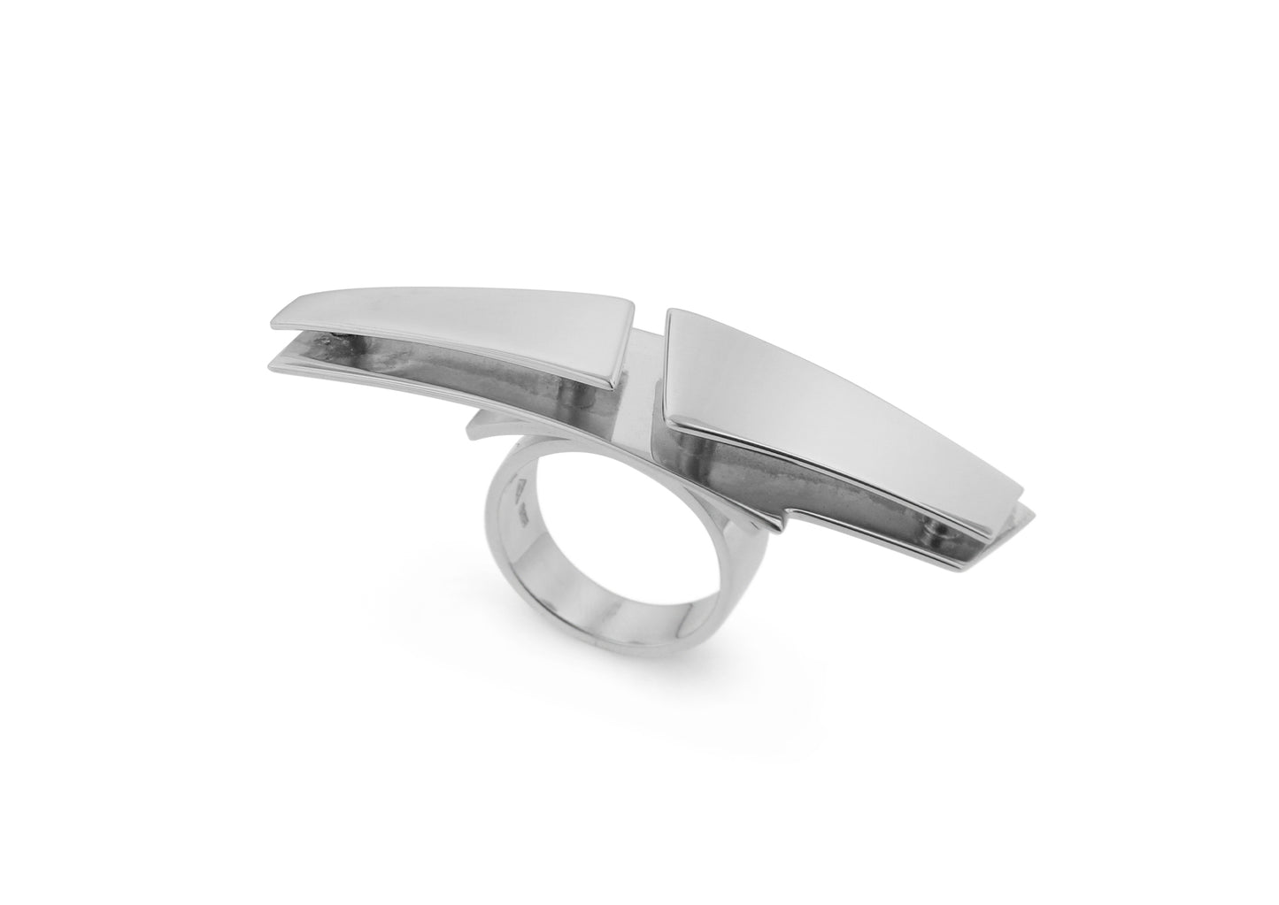 Silver Hand Made Cocktail Ring