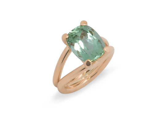 Vibrant Apple Tourmaline, Red Gold