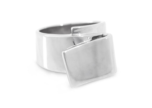 JW702 Folded Ring, Silver