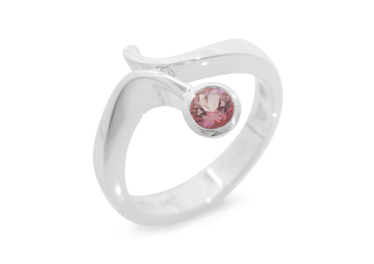 JW83 Geometric Gemstone Ring, Sterling Silver