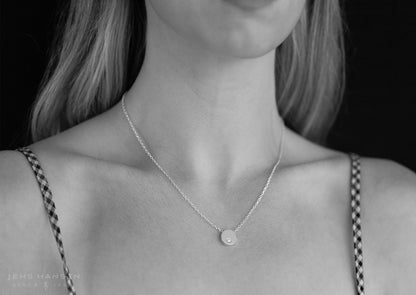 Round Love Stories Diamond Pendant, Yellow Gold