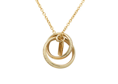 Golden One Ring Necklace, Yellow Gold