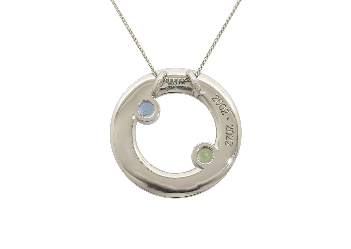 Synergy Hoop Pendant, Platinum