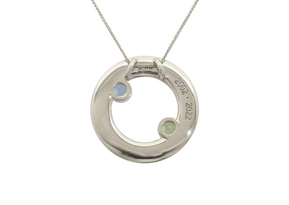 Synergy Hoop Pendant, Platinum