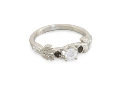Earth-Bound Ties Engagement Ring, White Gold