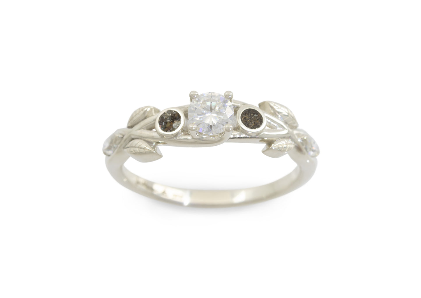 Earth-Bound Ties Engagement Ring, White Gold