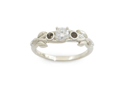Earth-Bound Ties Engagement Ring, White Gold
