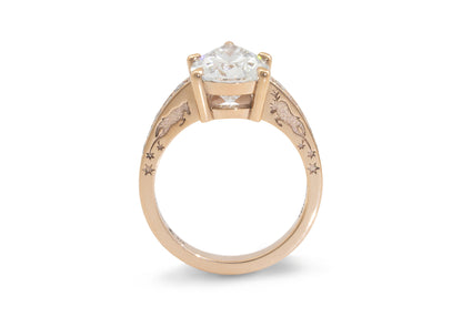 Fantasy Wedding Set, Red Gold