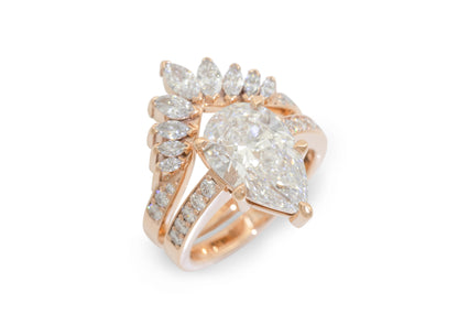 Fantasy Wedding Set, Red Gold