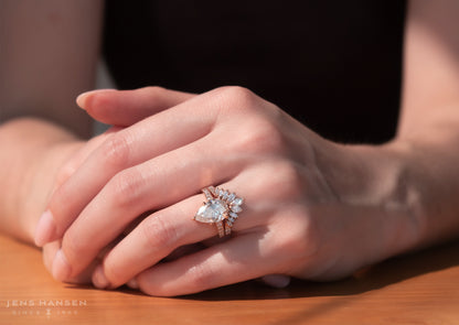 Fantasy Wedding Set, Red Gold