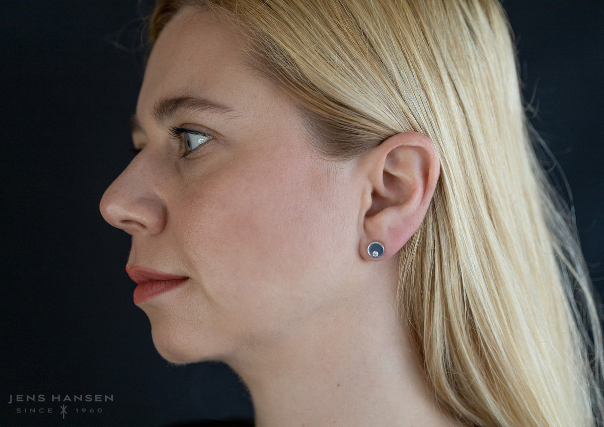 Round Love Stories Diamond Earrings, White Gold & Platinum