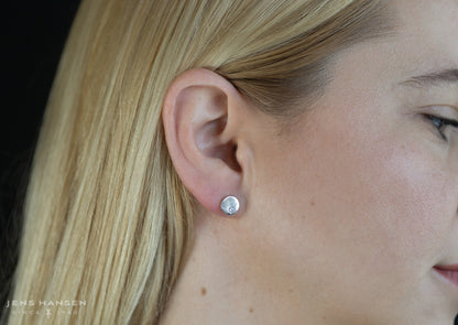 Round Love Stories Diamond Earrings, White Gold & Platinum