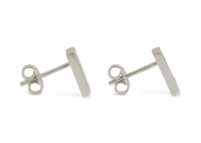 Rectangle Love Stories Diamond Earrings, White Gold & Platinum