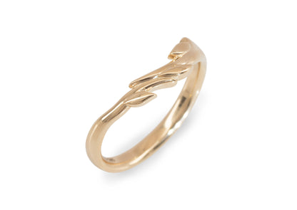 J3343 Vine & Leaf Band, Red Gold