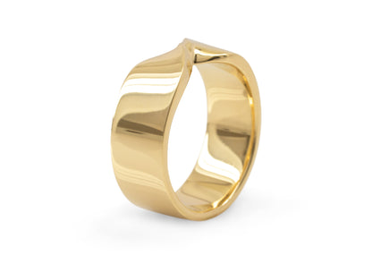 Custom Twist Ring, Yellow Gold