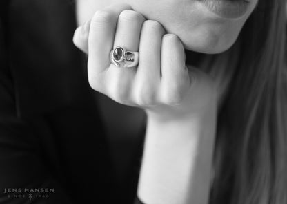 JW23 Cabochon Gemstone Ring, Yellow Gold