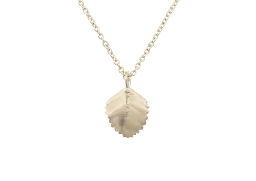 Beech Leaf Pendant, Sterling Silver