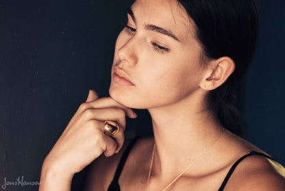 JW92 Dome Ring, Yellow Gold