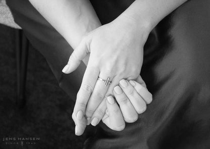 Rectangle Love Stories Stacker Ring, Yellow Gold