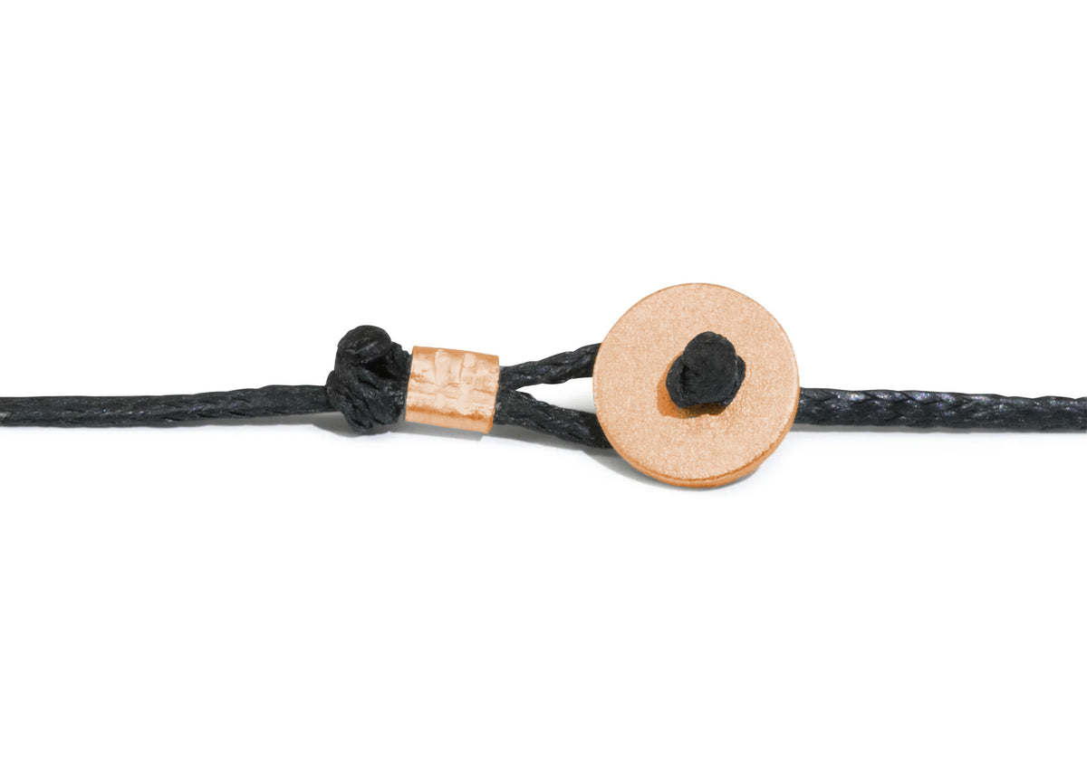Wax Cord with Toggle, Red Gold