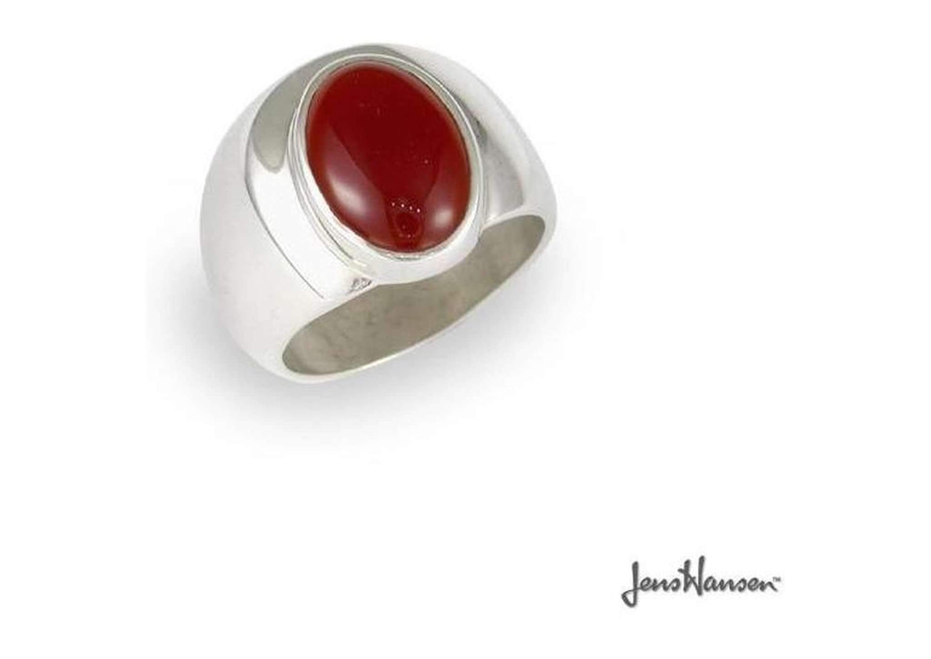 Silver & Carnelian Ring   - Jens Hansen