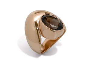 JW232 Gemstone Ring, Red Gold