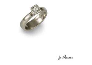 18ct White Gold & Diamond Ring   - Jens Hansen