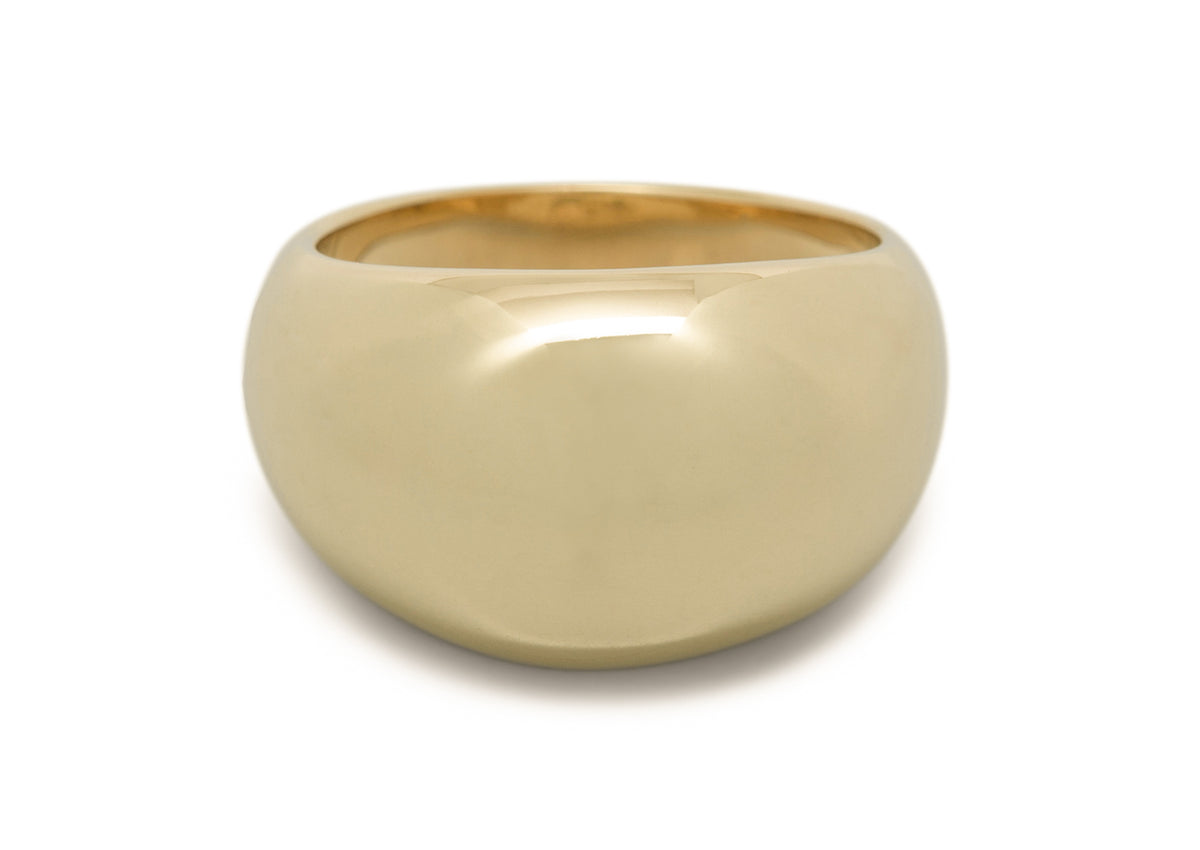JW18 Dome Ring, Yellow Gold