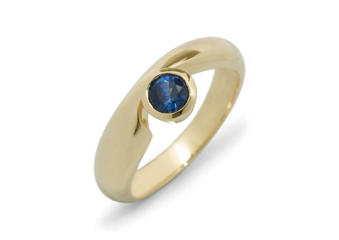 JW193 Gemstone Ring, Yellow Gold