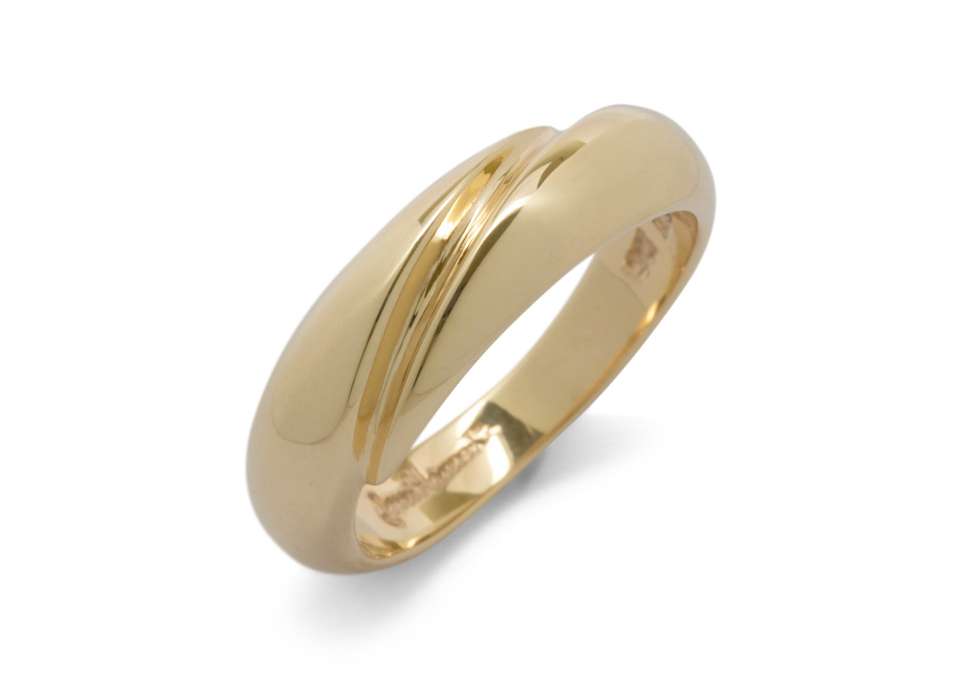 JW1 Domed Ring, Yellow Gold