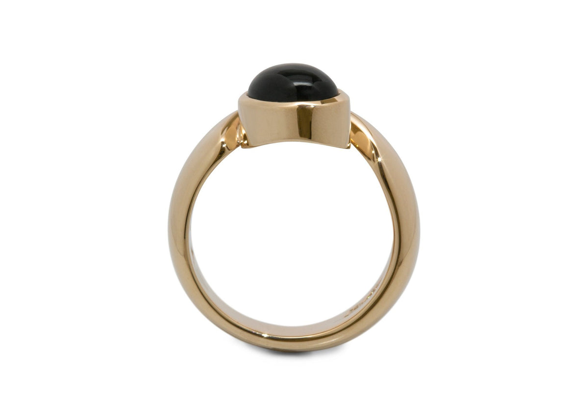 JW211 Cabochon Gemstone Ring, Yellow Gold