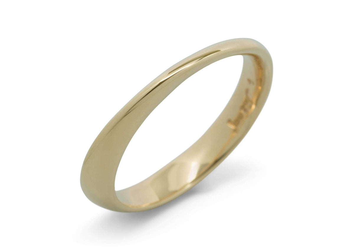 Möbius Twist Ring, Yellow Gold